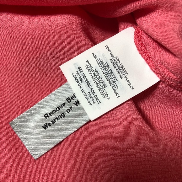 NWT J Crew Tiered Crepe Salmon Pink Tank Top - Picture 12 of 12